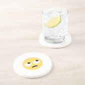 emoji oogrollen zandsteen onderzetter (Zijkant)