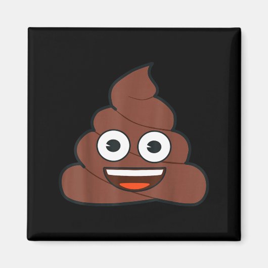 Emoji Op Happy Yellow Smile Face Magneet (Voorkant)