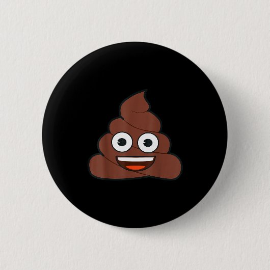 Emoji Op Happy Yellow Smile Face  Ronde Button 5,7 Cm (Voorkant)