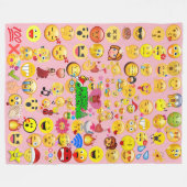 emoji-overbelasting fleece deken (Voorkant (Horizontaal))