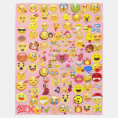 emoji-overbelasting fleece deken (Voorkant)