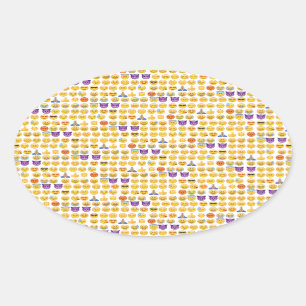 emoji-overbelasting ovale sticker