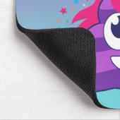 Emoji Paarse Unicorn Poop Muismat (Hoek)