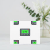 emoji pager briefkaart (Staand voorkant)