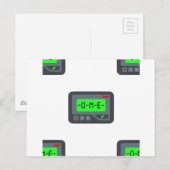 emoji pager briefkaart (Voorkant / Achterkant)