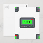 emoji pager briefkaart (Voorkant / Achterkant)