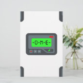 emoji pager briefpapier (Staand voorkant)