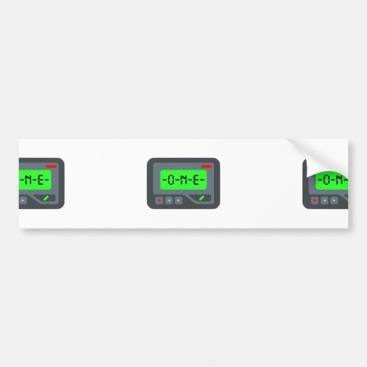 emoji pager bumpersticker (Voorkant)