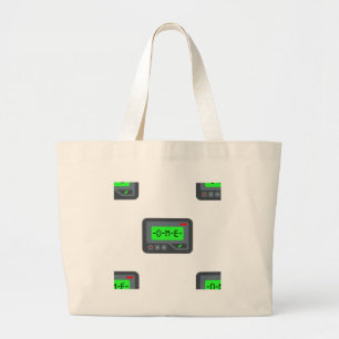 emoji pager grote tote bag