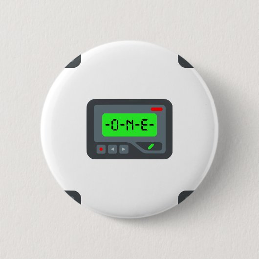 emoji pager ronde button 5,7 cm (Voorkant)