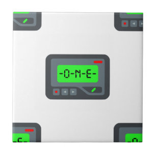 emoji pager tegeltje