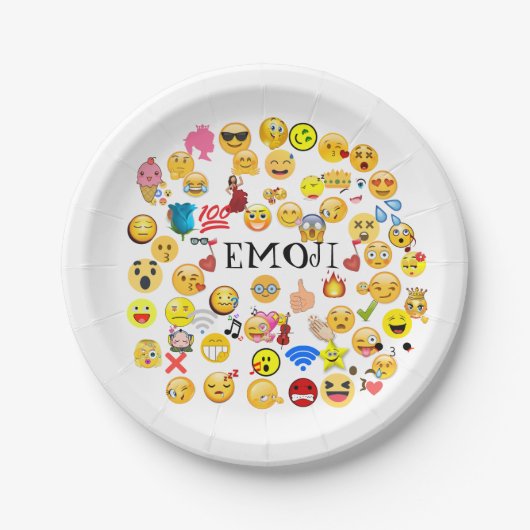 emoji papieren bordje (Voorkant)