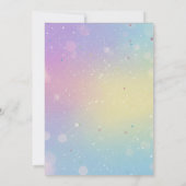 Emoji Party Birthday Invitation Neon Kids Theme Kaart (Achterkant)