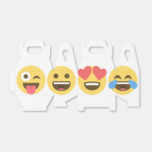 Emoji Party Favor Box - Emoji Faces Bedankdoosjes (Uitgevouwen)