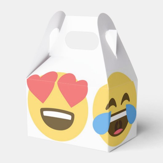 Emoji Party Favor Box - Emoji Faces Bedankdoosjes (Voorkant Zijde)