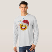 emoji party happy Kerstmas design voor kersthemden T-shirt (Voorkant volledig)