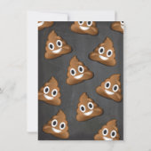 Emoji Party Pooper Boys Birthday Party Uitnodiging (Achterkant)