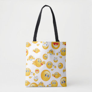 Emoji-patroon Tote Bag