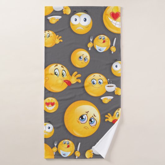 Emoji Pattern 2 Badhanddoek (Badhanddoek)
