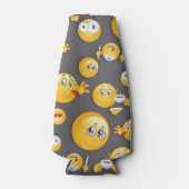 Emoji Pattern 2 Flesjeskoeler (Voorkant)