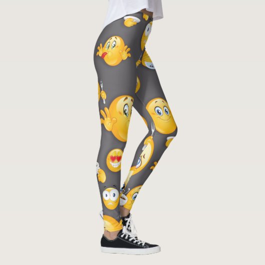 Emoji Pattern 2 Leggings (Rechts)