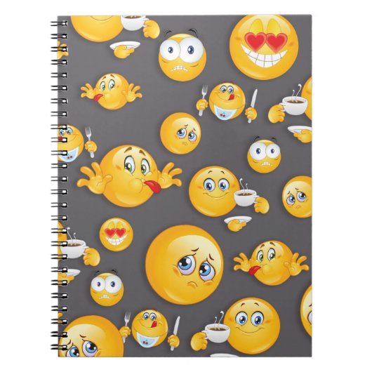 Emoji Pattern 2 Notitieboek (Voorkant)
