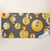 Emoji Pattern 2 Strandlaken (Voorkant)