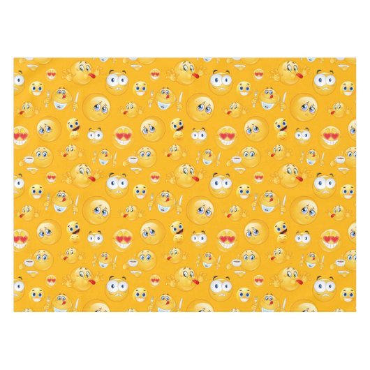 Emoji Pattern 2 Tafelkleed (Voorkant (Horizontaal))