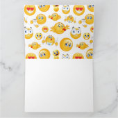 Emoji Pattern Bedankkaart (Binnen)