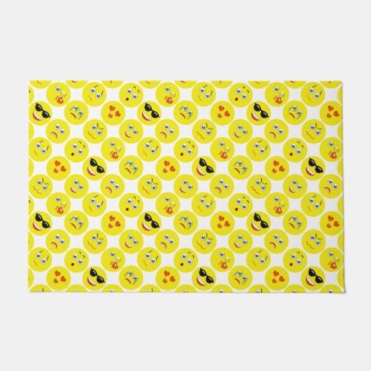 Emoji Pattern Deurmat (Voorkant)