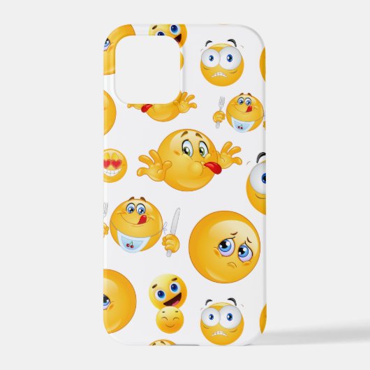 Emoji Pattern iPhone Hoesje (Achterkant)