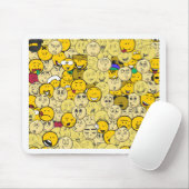Emoji Pattern Muismat (Met muis)