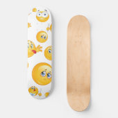 Emoji Pattern Persoonlijk Skateboard (Voorkant)