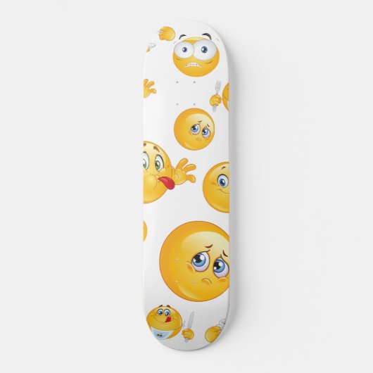 Emoji Pattern Persoonlijk Skateboard (Voorkant)