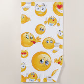 Emoji Pattern Strandlaken (Voorkant)