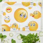 Emoji Pattern Theedoek (Gevouwen)