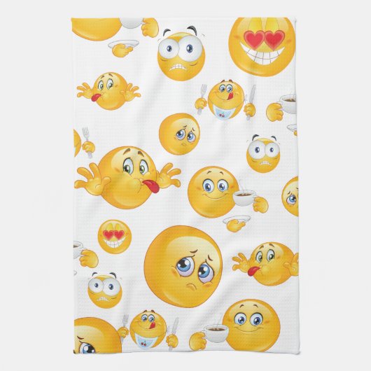 Emoji Pattern Theedoek (Verticaal)