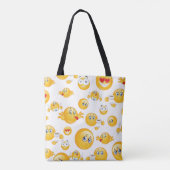 Emoji Pattern Tote Bag (Achterkant)