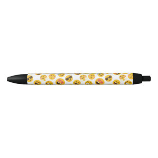Emoji pen/schoolbenodigdheden zwarte inkt pen