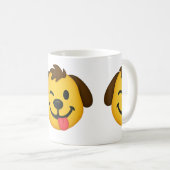 Emoji Perro Divertido – Estilo Kawaii para Amantes Koffiemok (Voorkant rechts)