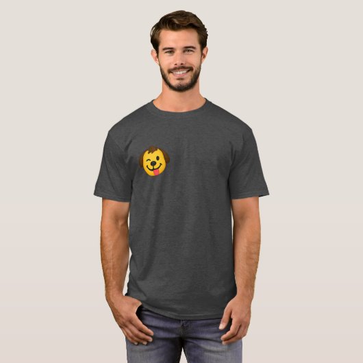 Emoji Perro Divertido – Estilo Kawaii para Amantes T-shirt (Voorkant volledig)