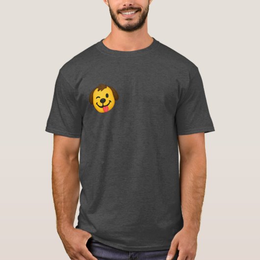 Emoji Perro Divertido – Estilo Kawaii para Amantes T-shirt (Voorkant)