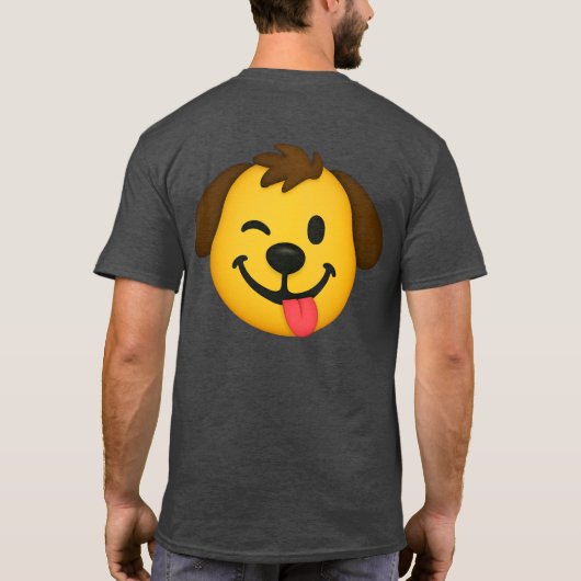 Emoji Perro Divertido – Estilo Kawaii para Amantes T-shirt (Achterkant)