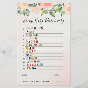 Emoji Pictionary BABY SHOWER