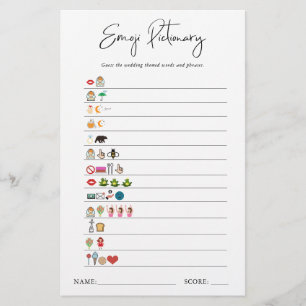 Emoji Pictionary   Bruidsfeest Spel