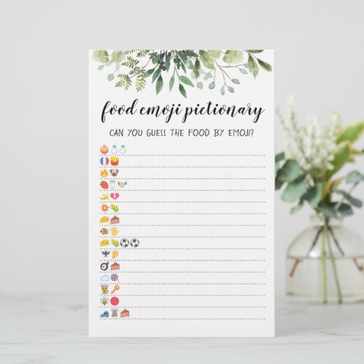 Emoji Pictionary spel Quiz met antwoorden (Staand voorkant)