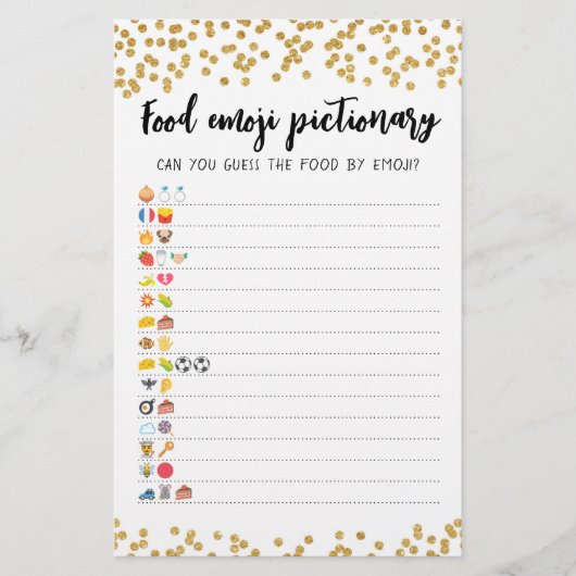 Emoji Pictionary spel Quiz met antwoorden (Voorkant)