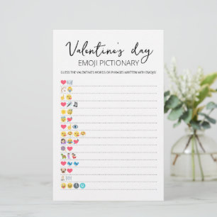 Emoji Pictionary spel voor Valentijnsdag met Antwo