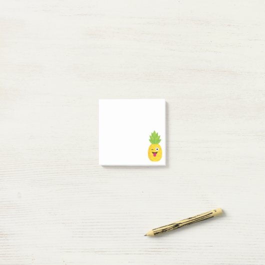 emoji pineapple post-it® notes (Op bureau)