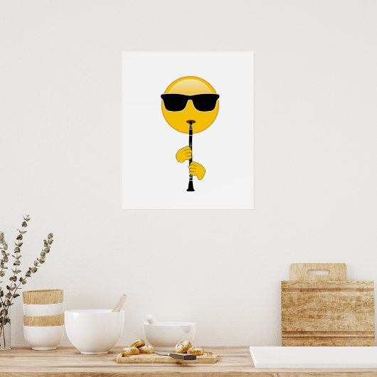 Emoji Plays Clarinet Poster (Keuken)